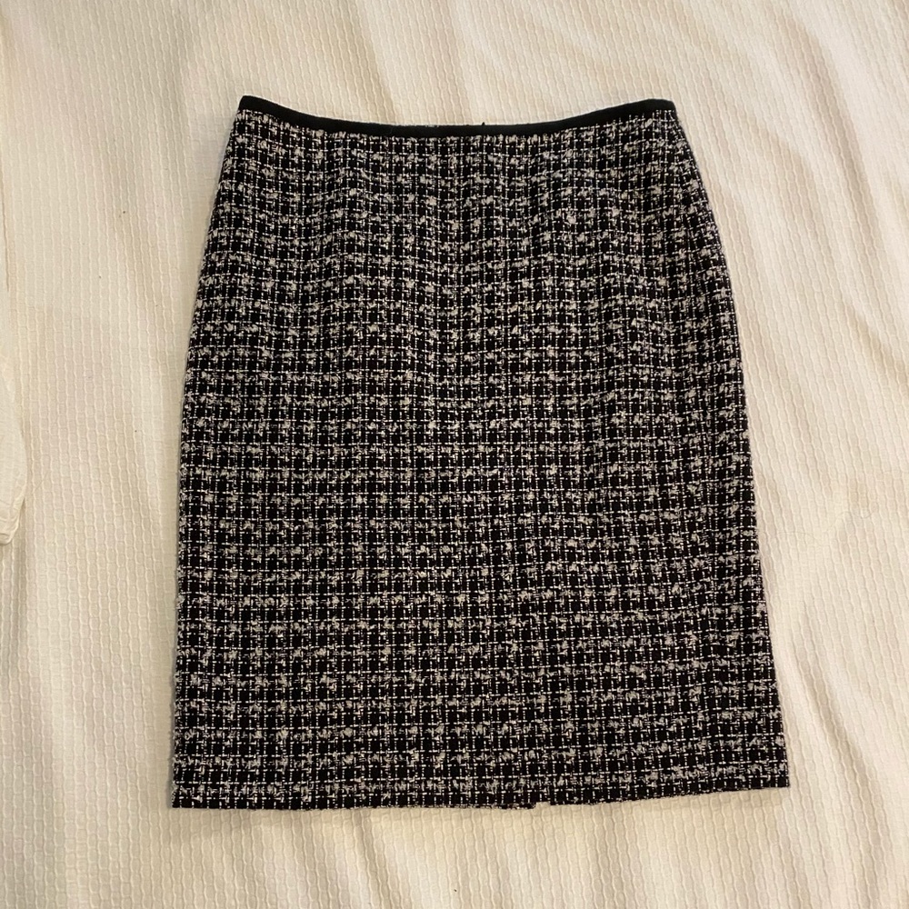 Talbots black wool skirt